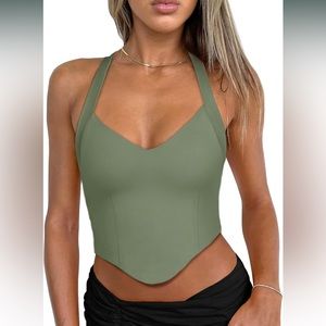 NWT Reoria Halter V Neck